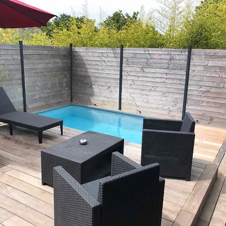 Loft Privatise Avec Spa Xxl Et Piscine Chauffee Bruz Extérieur photo